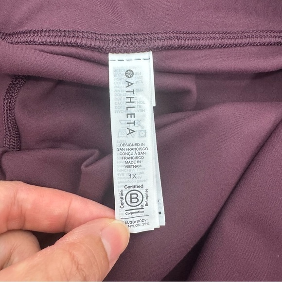 Athleta Women’s Straight Leg Elation Pants 1X – Burgundy Maroon Performance Yoga - Picture 5 of 15